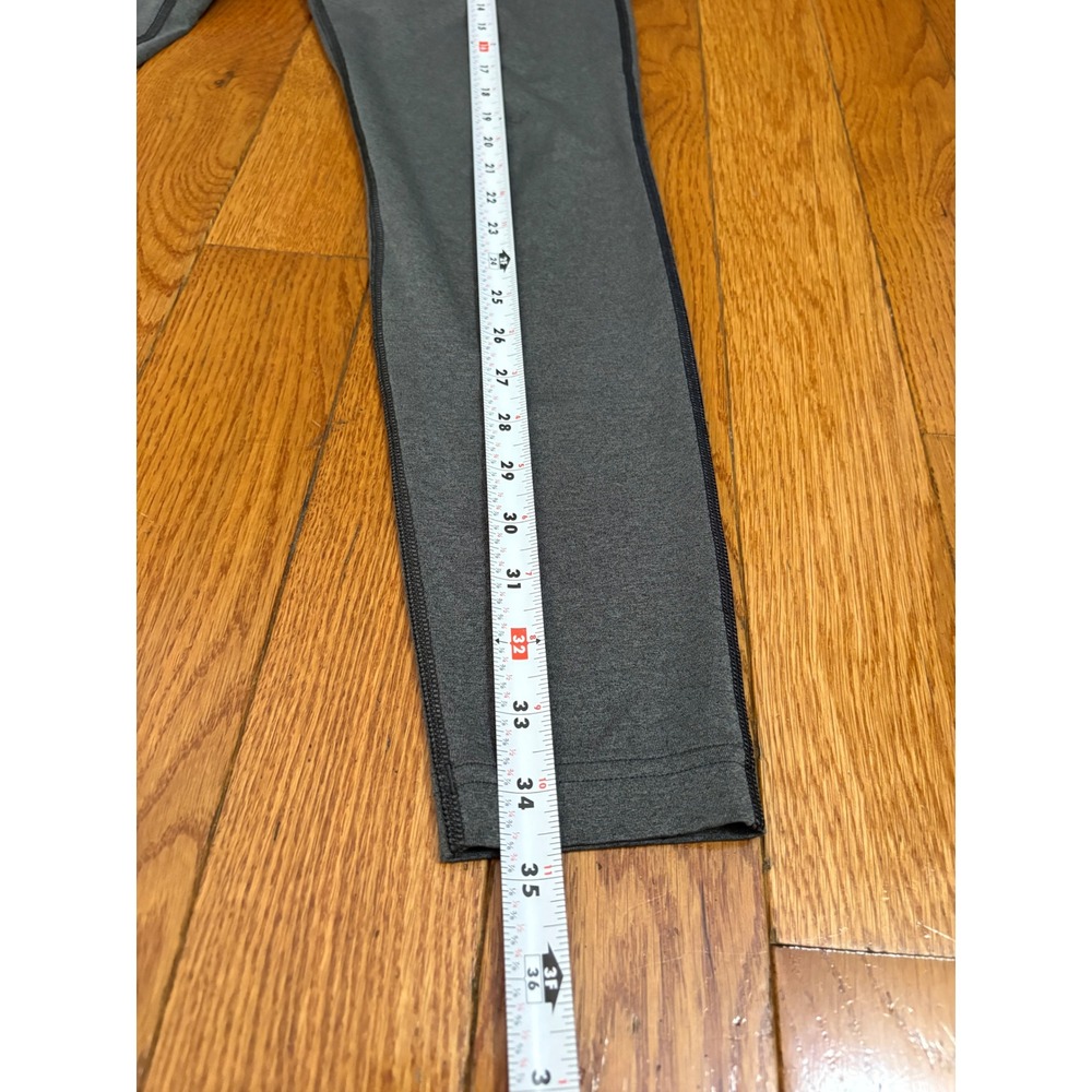 Under Armour Mens HeatGear Compression Leggings Charcoal Grey Heathered Tights M - Picture 6 of 6